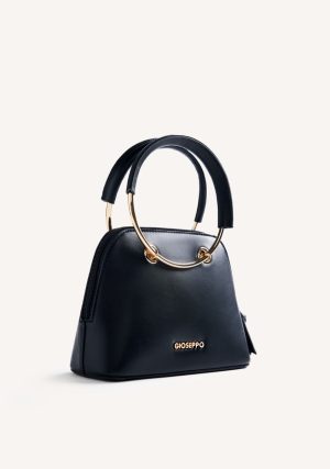 Carteira preta c/ alças douradas para mulher da Gioseppo