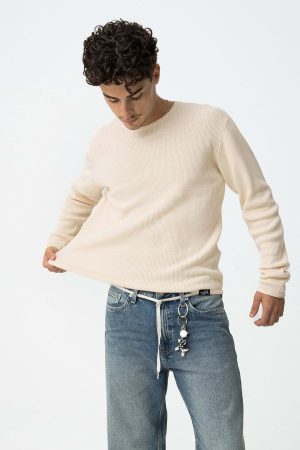 Sweat bege lisa para boy da Tiffosi