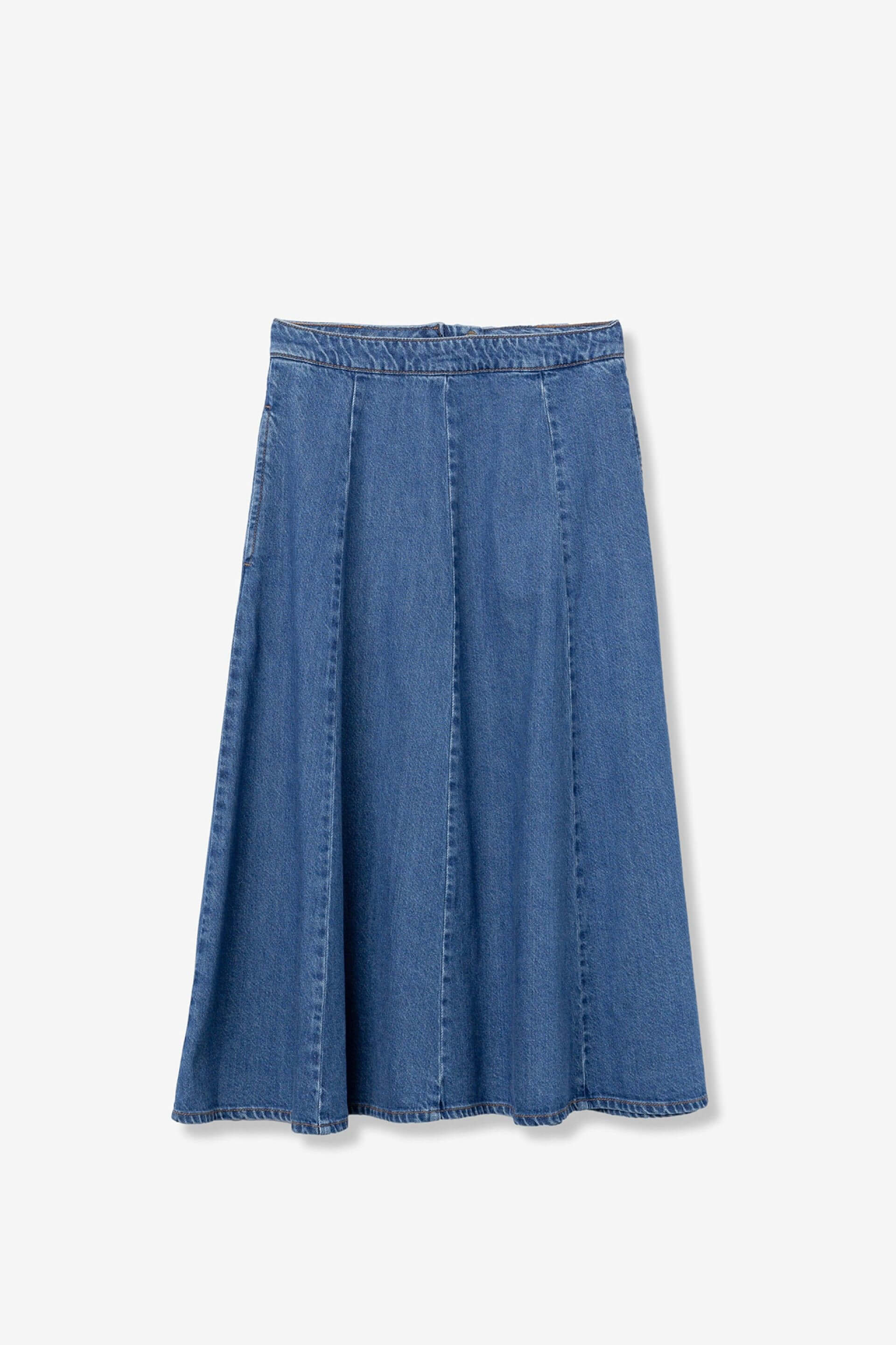 Saia comprida de ganga para mulher da Tiffosi