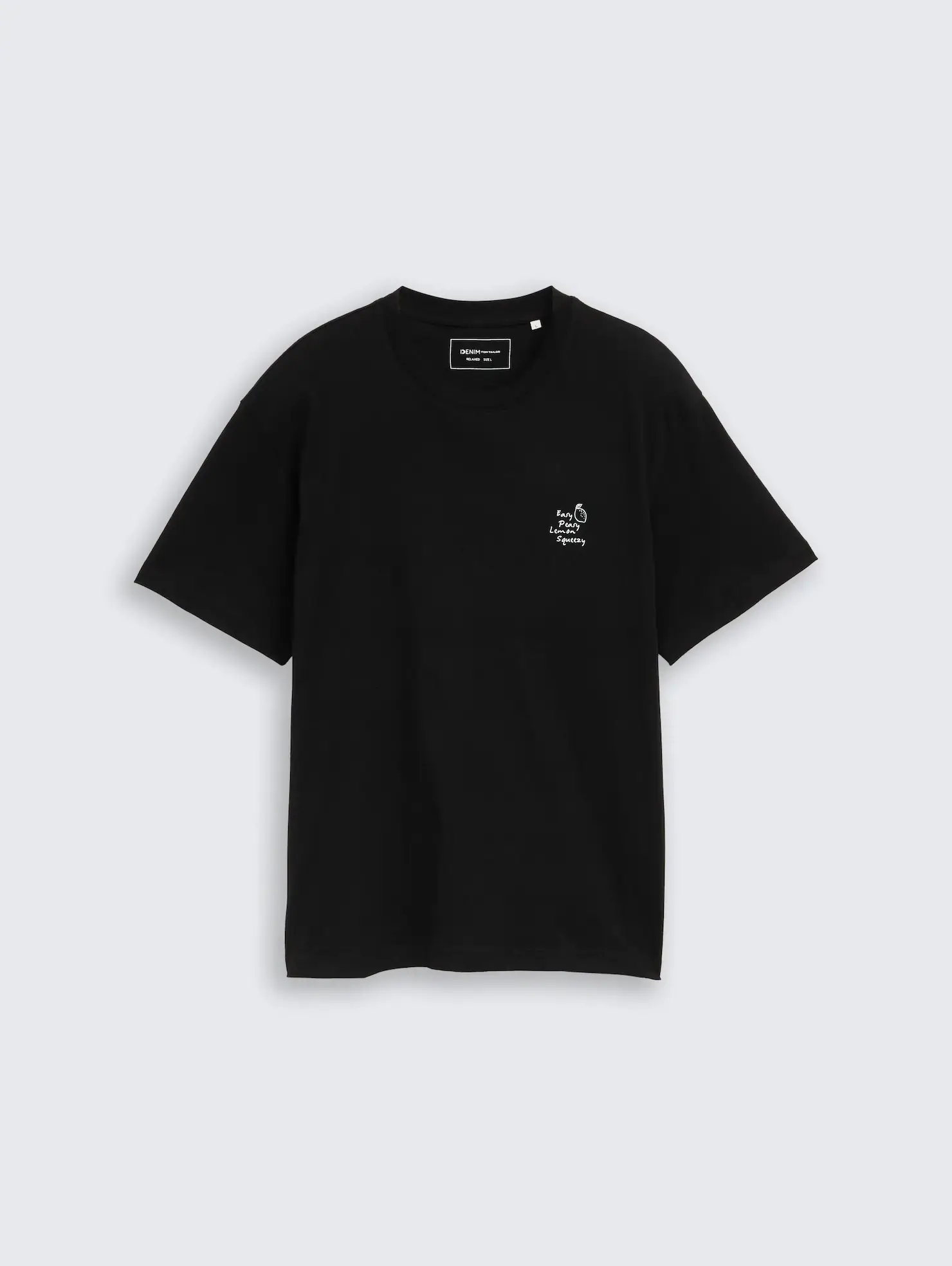T-shirt preta para homem da Tom Tailor